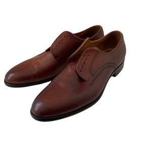 BLAKE MCKAY Brown Leather Dress Shoes Oxford T14 Sz 10.5 Business Preppy Party